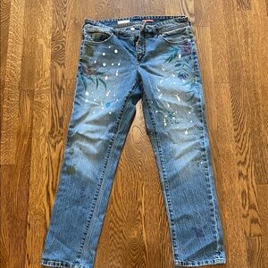 Pilcro Denim Jeans with Button Detail